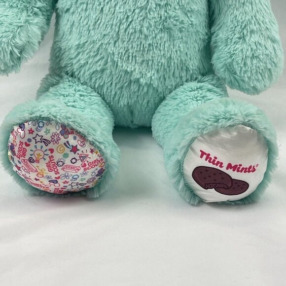 Build a Bear  Girl Scout Plush Scented Thin Mint Teddy 16" Stuffed Animal BAB - Picture 6 of 9